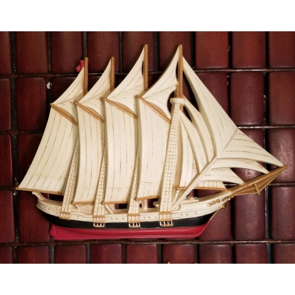 Vintage Sailing Ships Tall Ships Wall Art Burwood Products Co #3331-2 #3331-3 - Picture 2 of 4